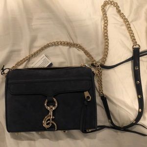 Rebecca Minkoff Mini MAB - Navy Suede/light gold